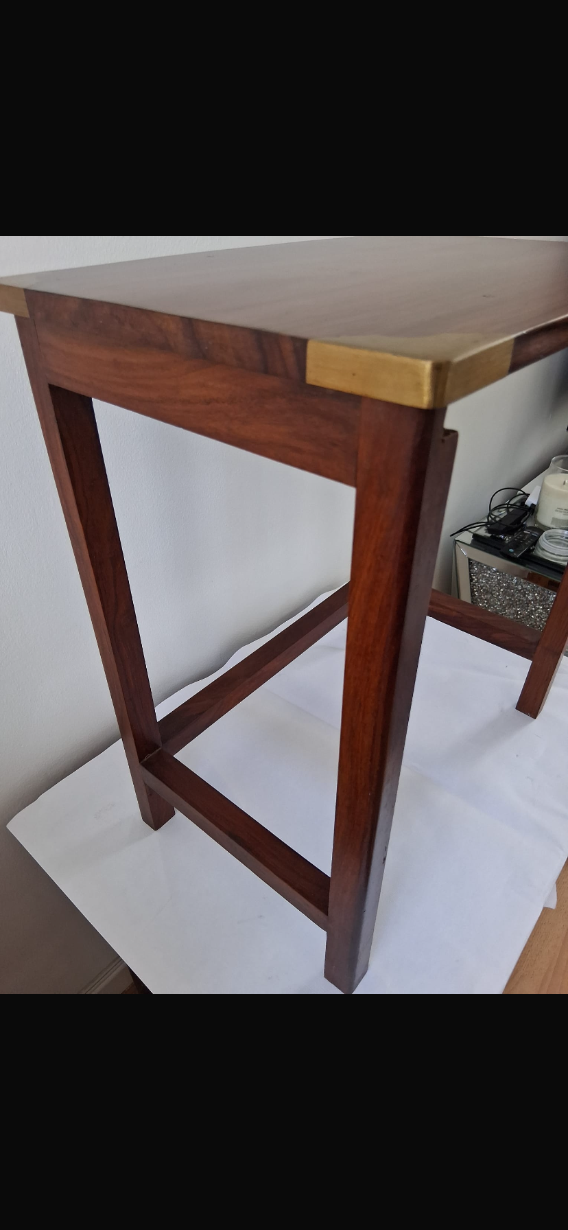 Rosewood Military Campaign Style Nest of 3 Tables