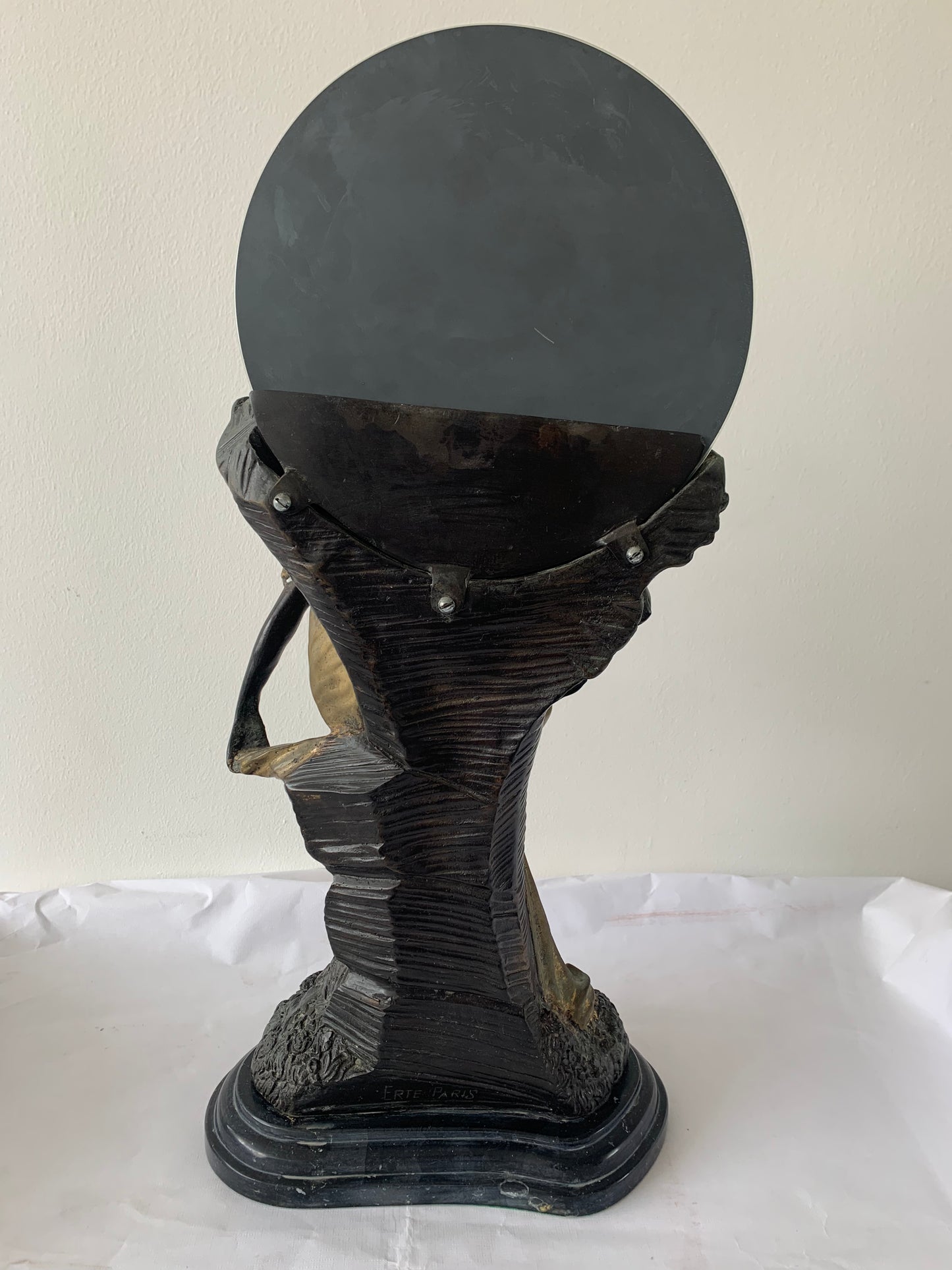 Romain De Tirtoff Art Deco Bronze Mirror