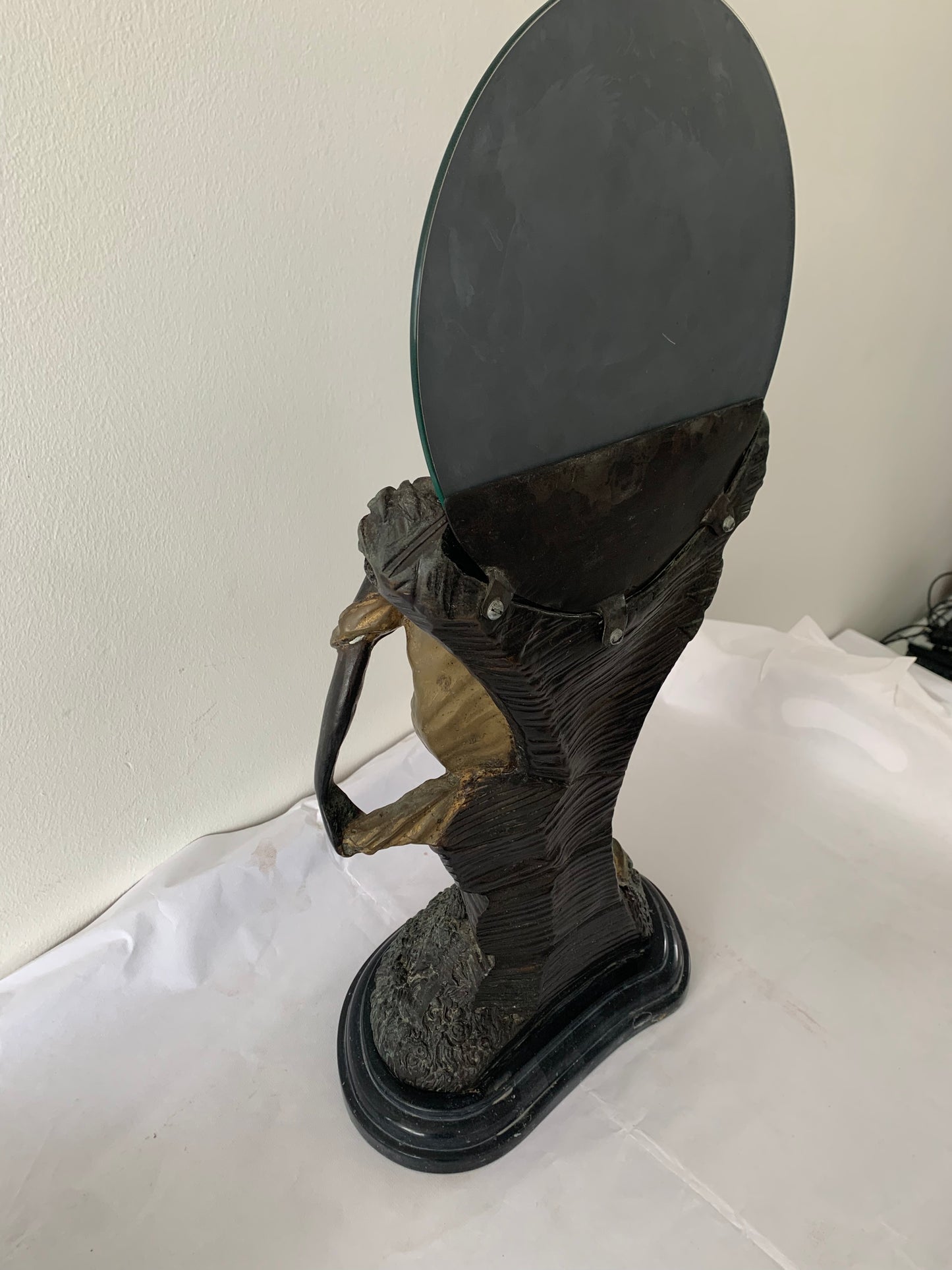 Romain De Tirtoff Art Deco Bronze Mirror