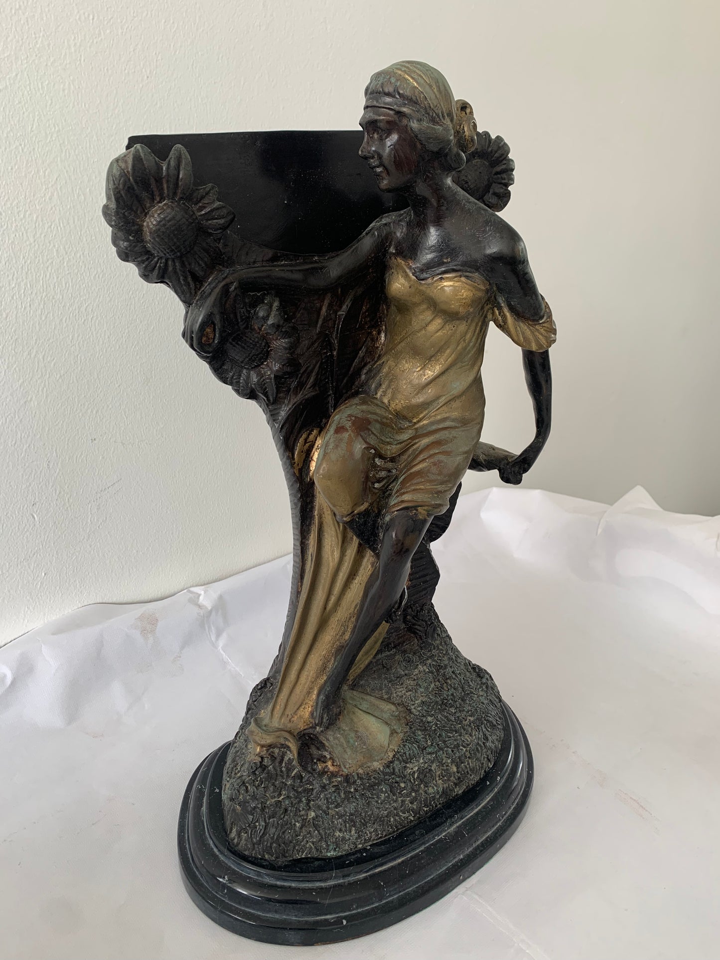 Romain De Tirtoff Art Deco Bronze Mirror