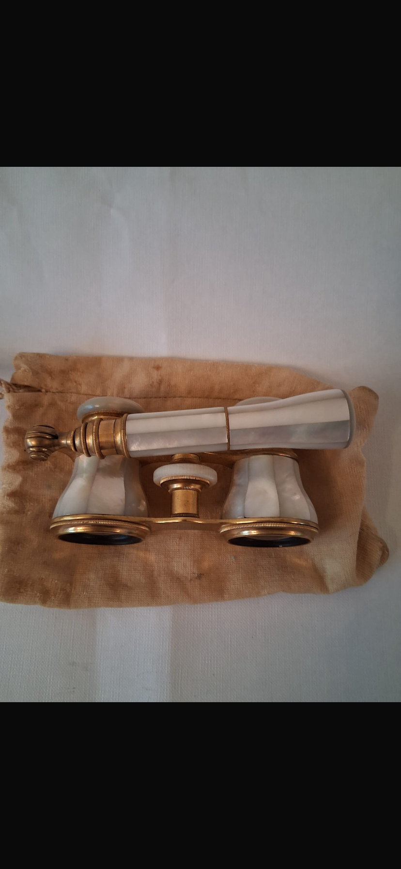 Antique French Mother Of Pearl Opera Glasses