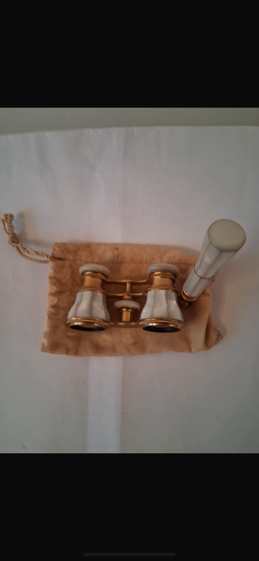 Antique French Mother Of Pearl Opera Glasses