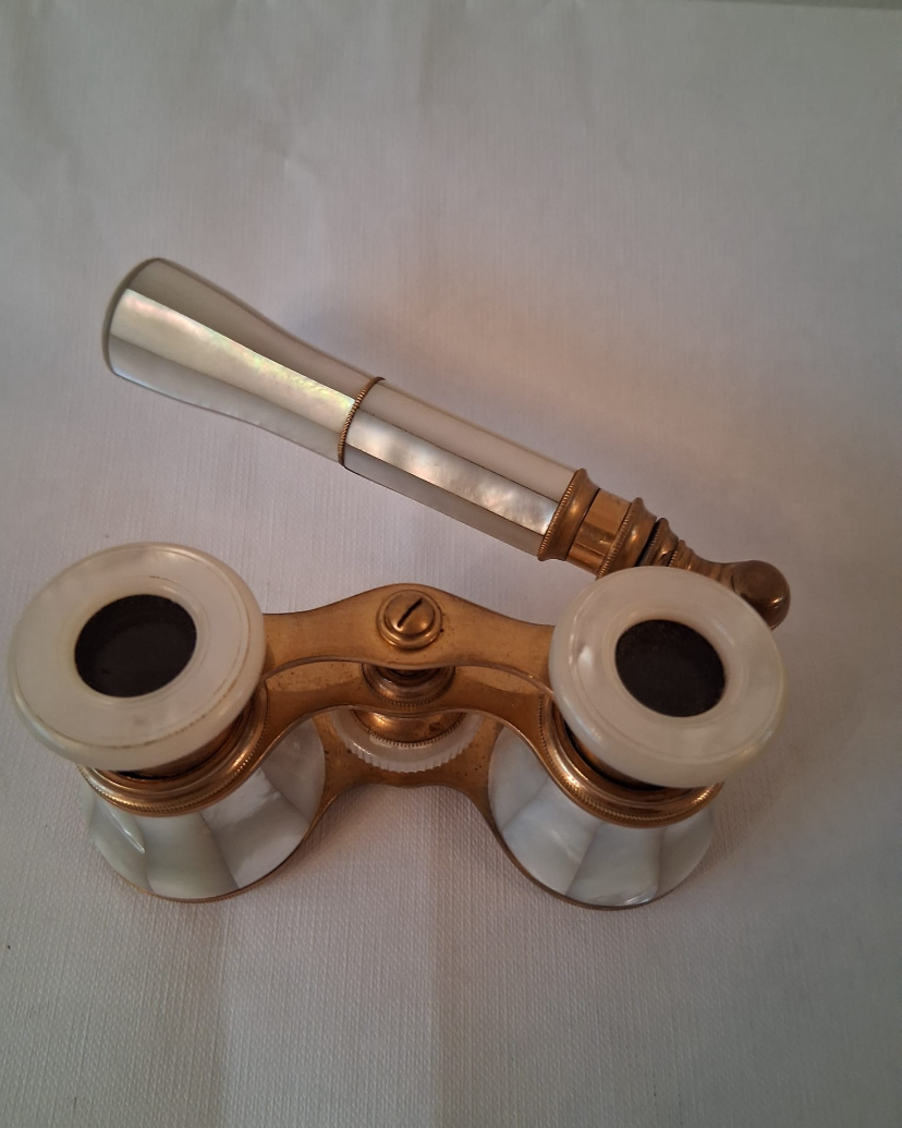 Antique French Mother Of Pearl Opera Glasses