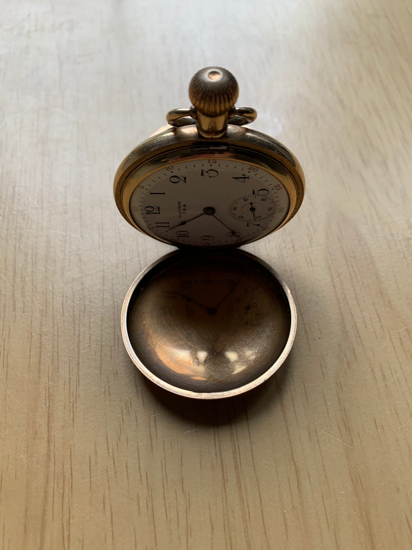 Gold plated Waltham U.S.A Pocket Watch