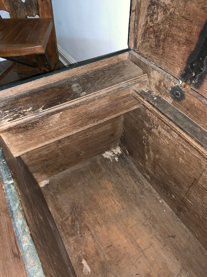 Antique 1849 Swedish Domed Top Marriage Trunk