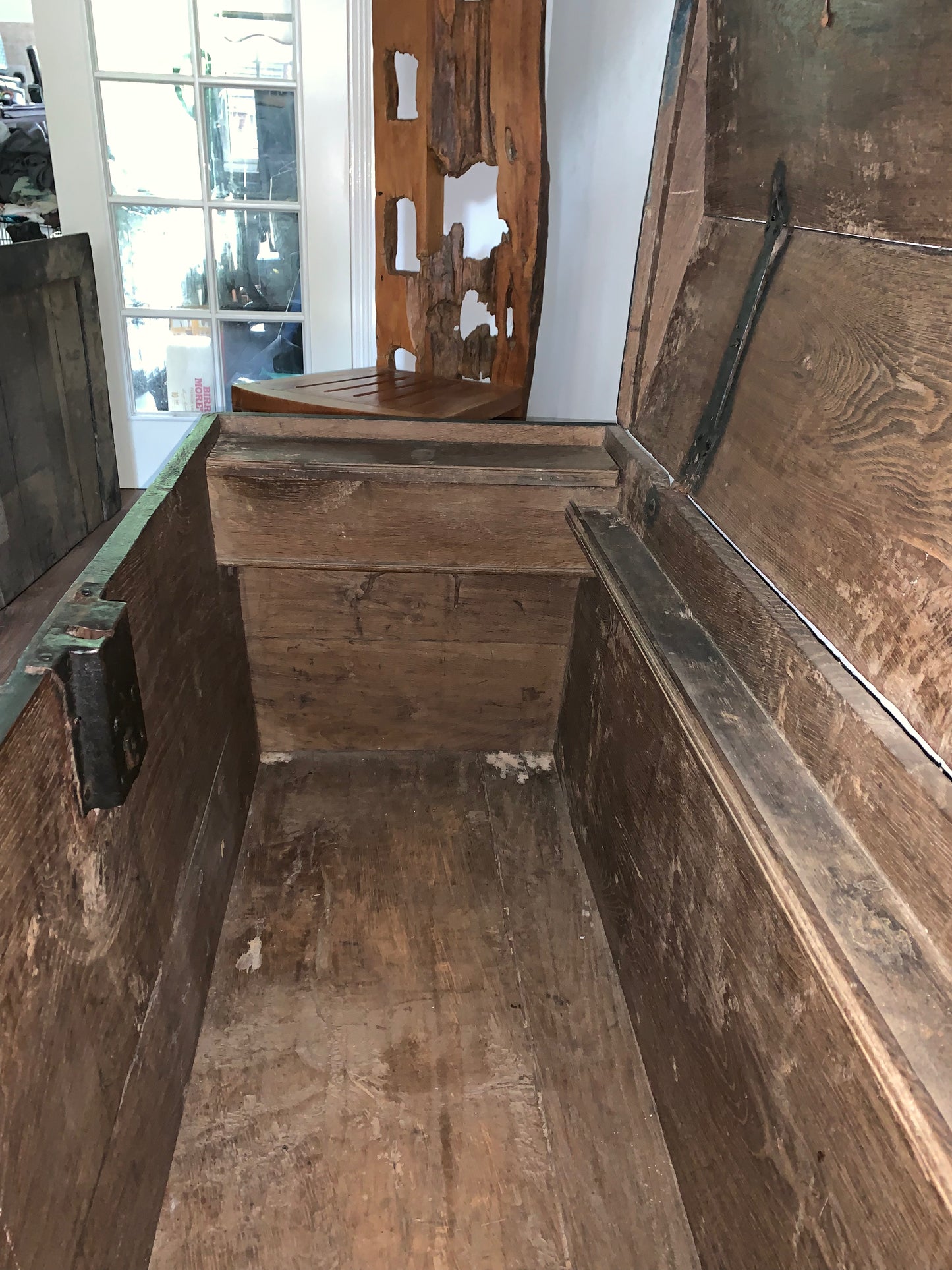 Antique 1849 Swedish Domed Top Marriage Trunk