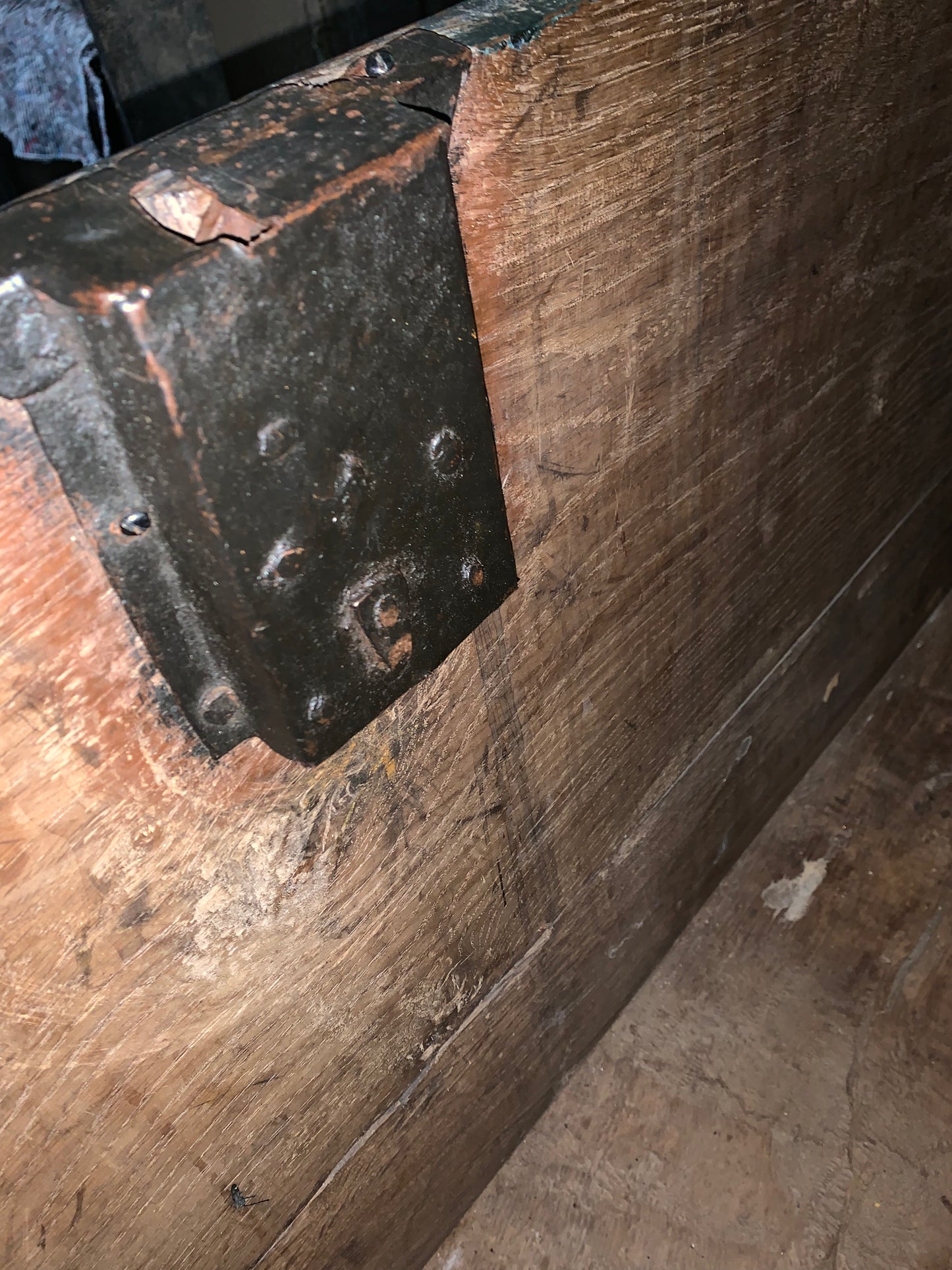 Antique 1849 Swedish Domed Top Marriage Trunk