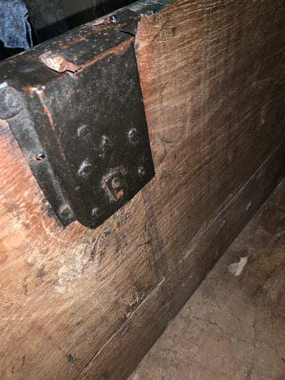 Antique 1849 Swedish Domed Top Marriage Trunk