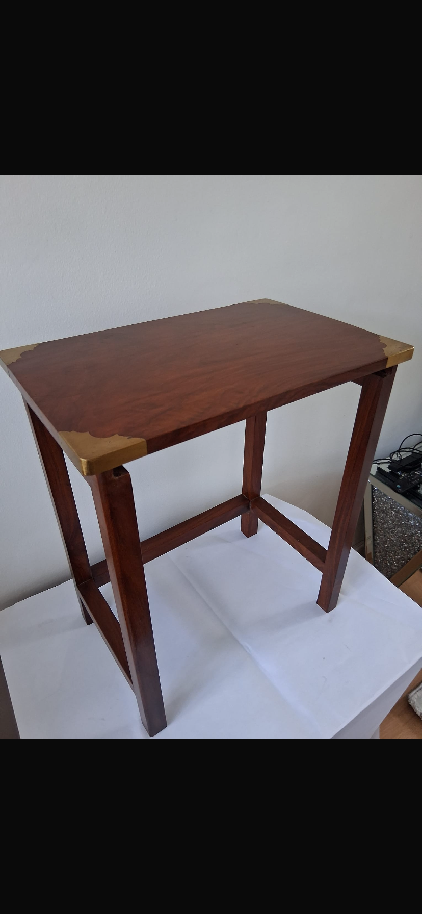 Rosewood Military Campaign Style Nest of 3 Tables