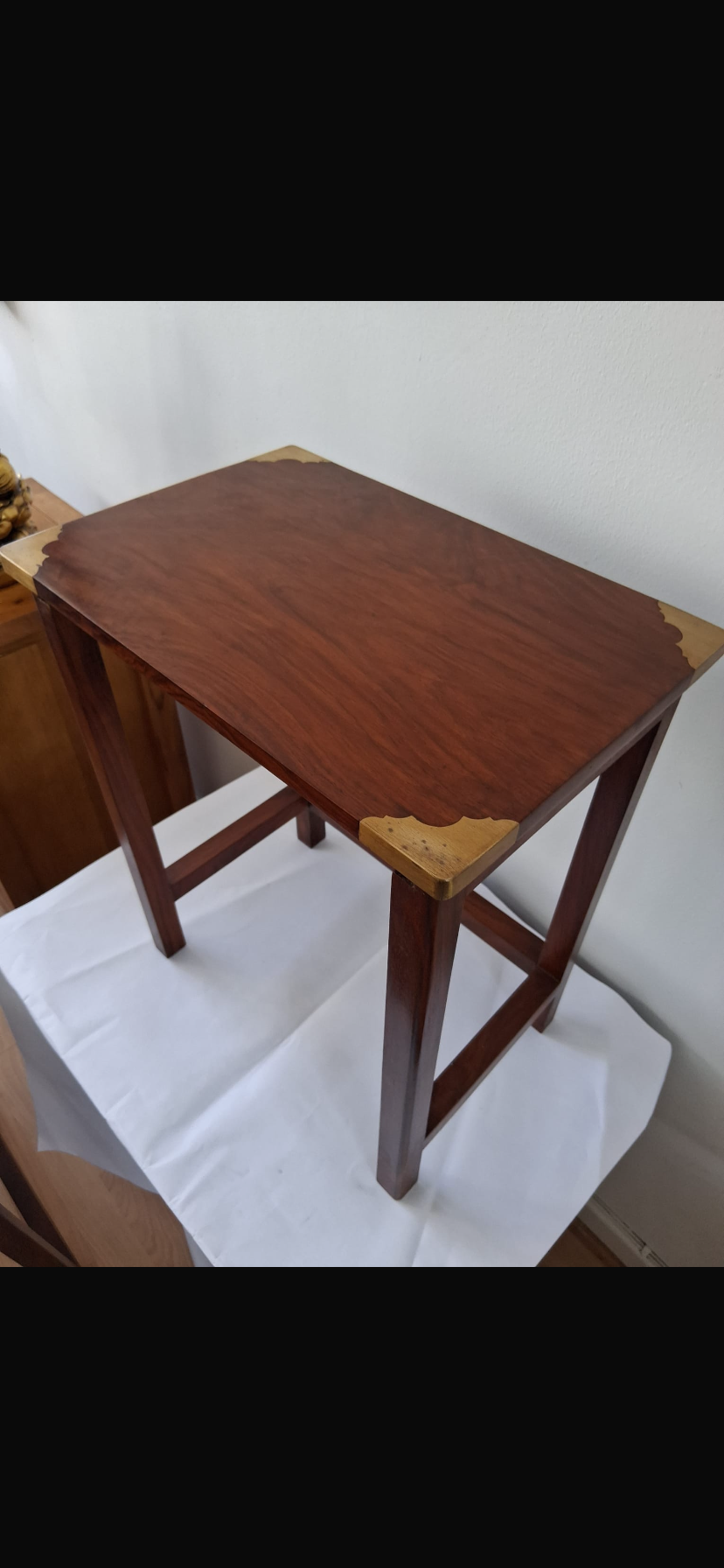Rosewood Military Campaign Style Nest of 3 Tables