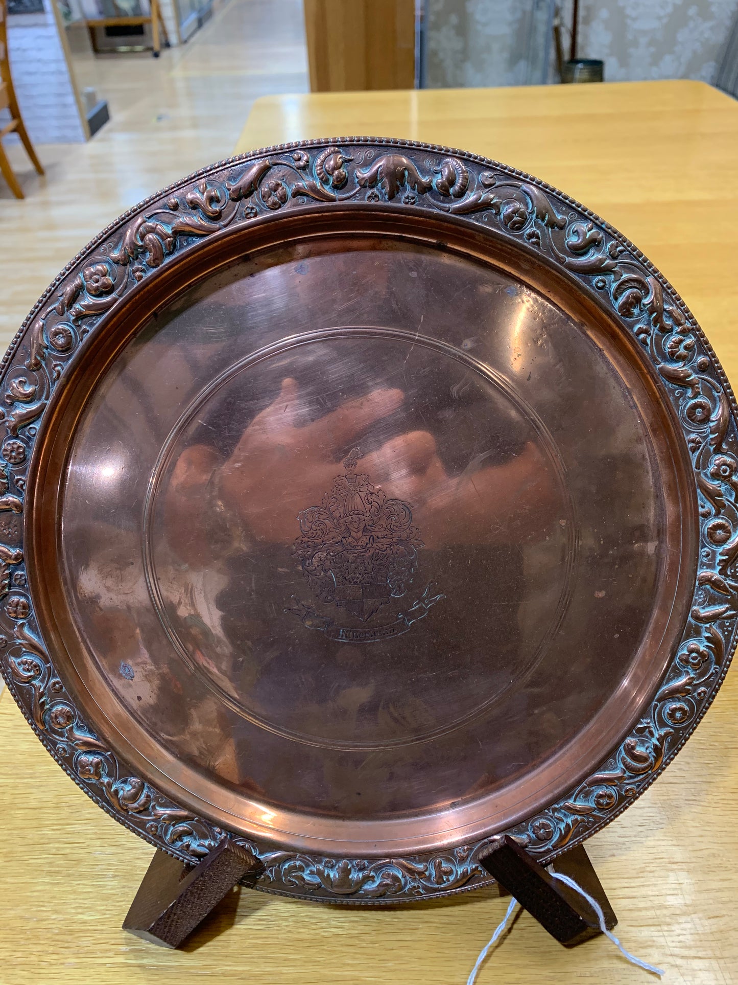 Antique Bronze Plate Circa 1880 Germany