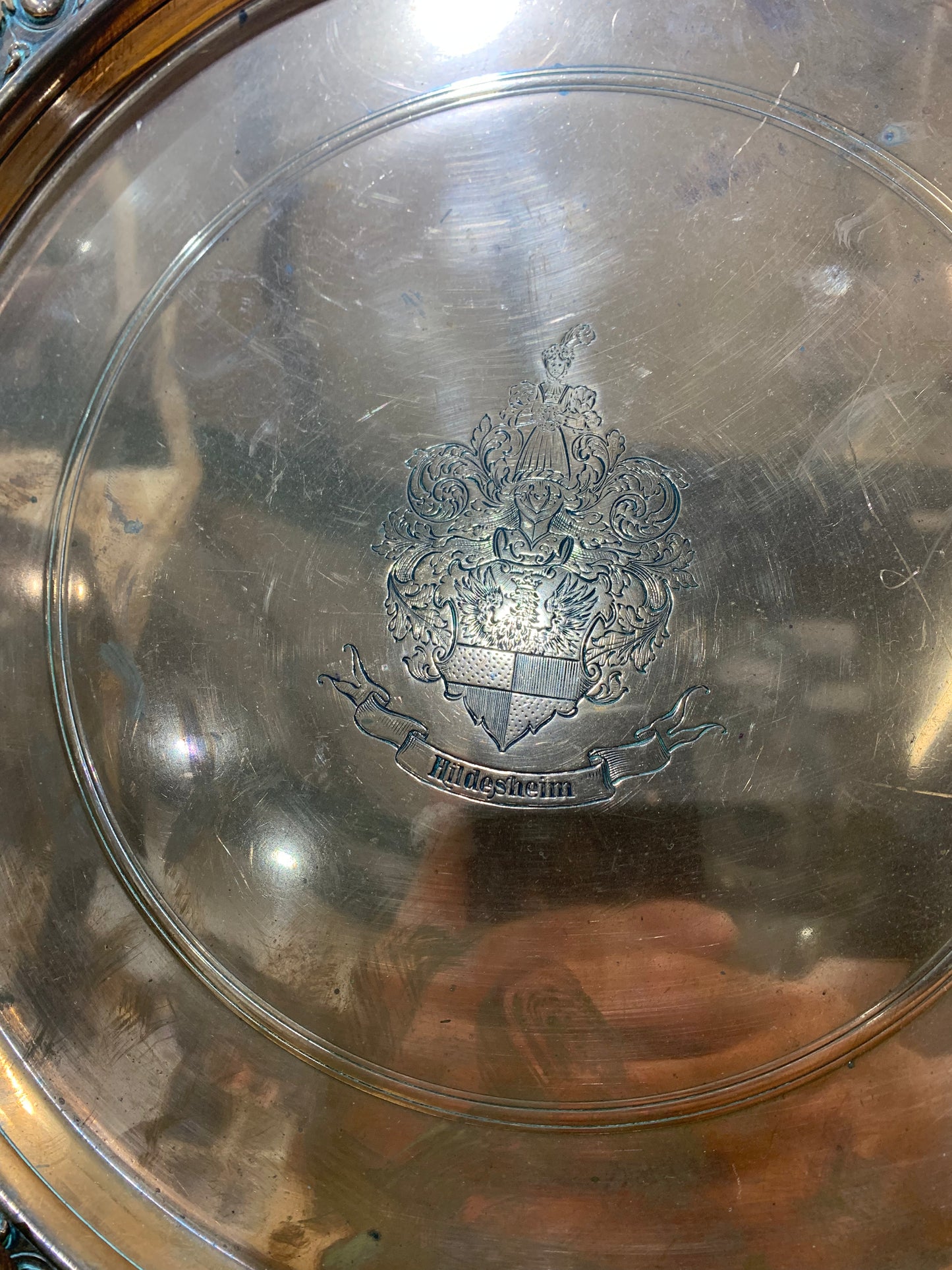 Antique Bronze Plate Circa 1880 Germany