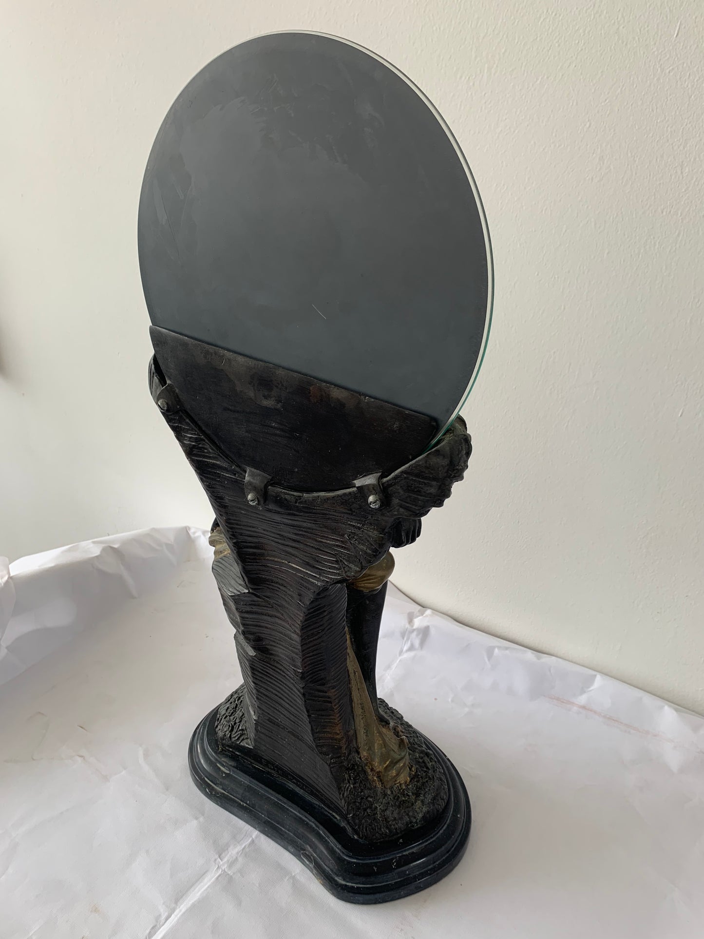 Romain De Tirtoff Art Deco Bronze Mirror