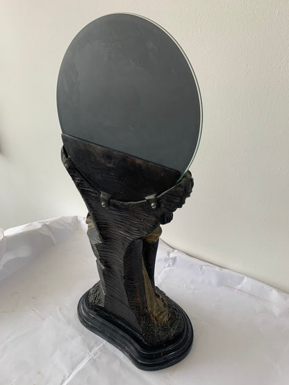 Romain De Tirtoff Art Deco Bronze Mirror