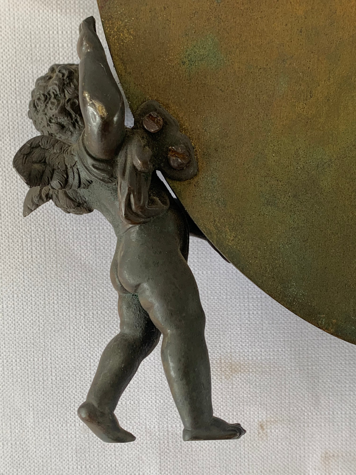 19th Century French Champleve Enamel Wall Mirror