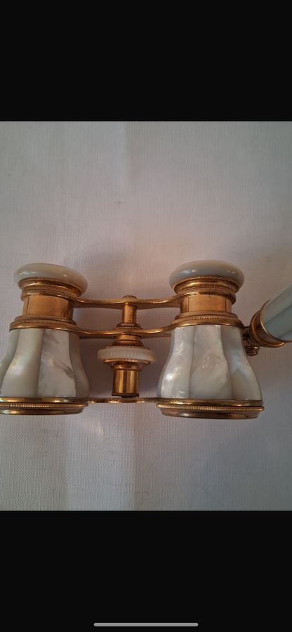 Antique French Mother Of Pearl Opera Glasses