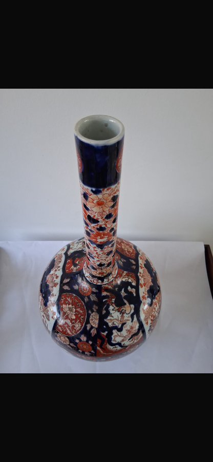 19th Century Japanese Imari Bottle Vase