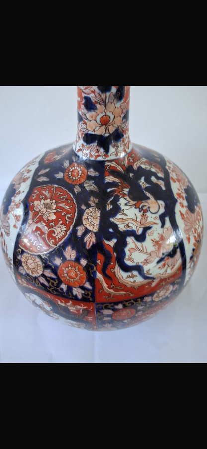 19th Century Japanese Imari Bottle Vase