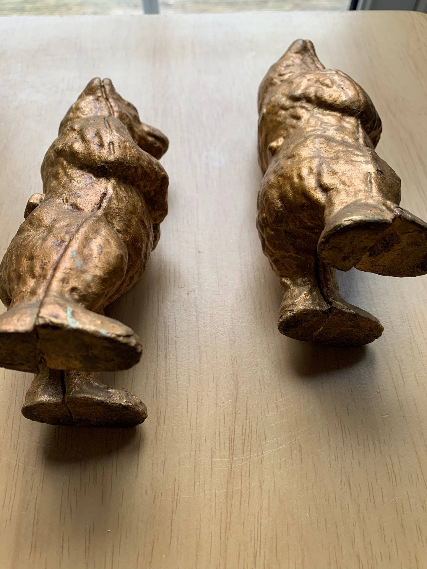 Vintage Cast Brass Bear Coin Bank