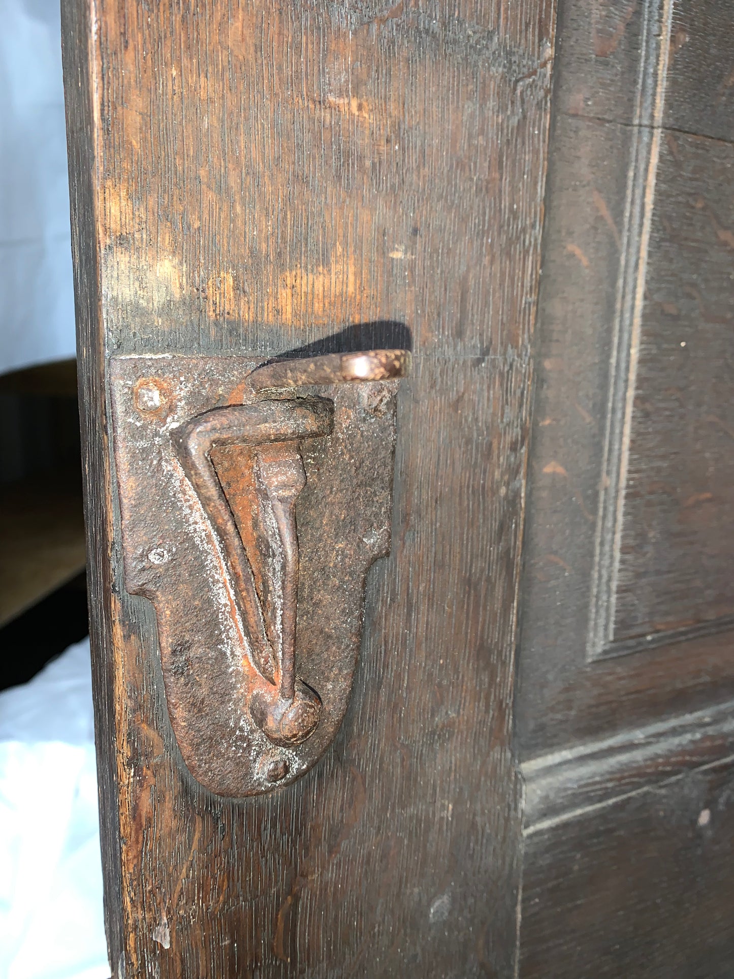 17th Century Dark Oak  Jacobean Cupboard With Book Of Genesis Carvings Dated Anno 1609