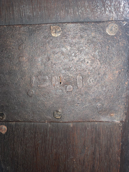 17th Century Dark Oak  Jacobean Cupboard With Book Of Genesis Carvings Dated Anno 1609