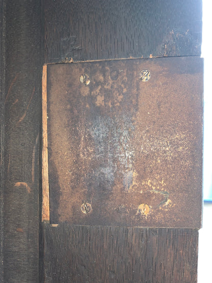 17th Century Dark Oak  Jacobean Cupboard With Book Of Genesis Carvings Dated Anno 1609