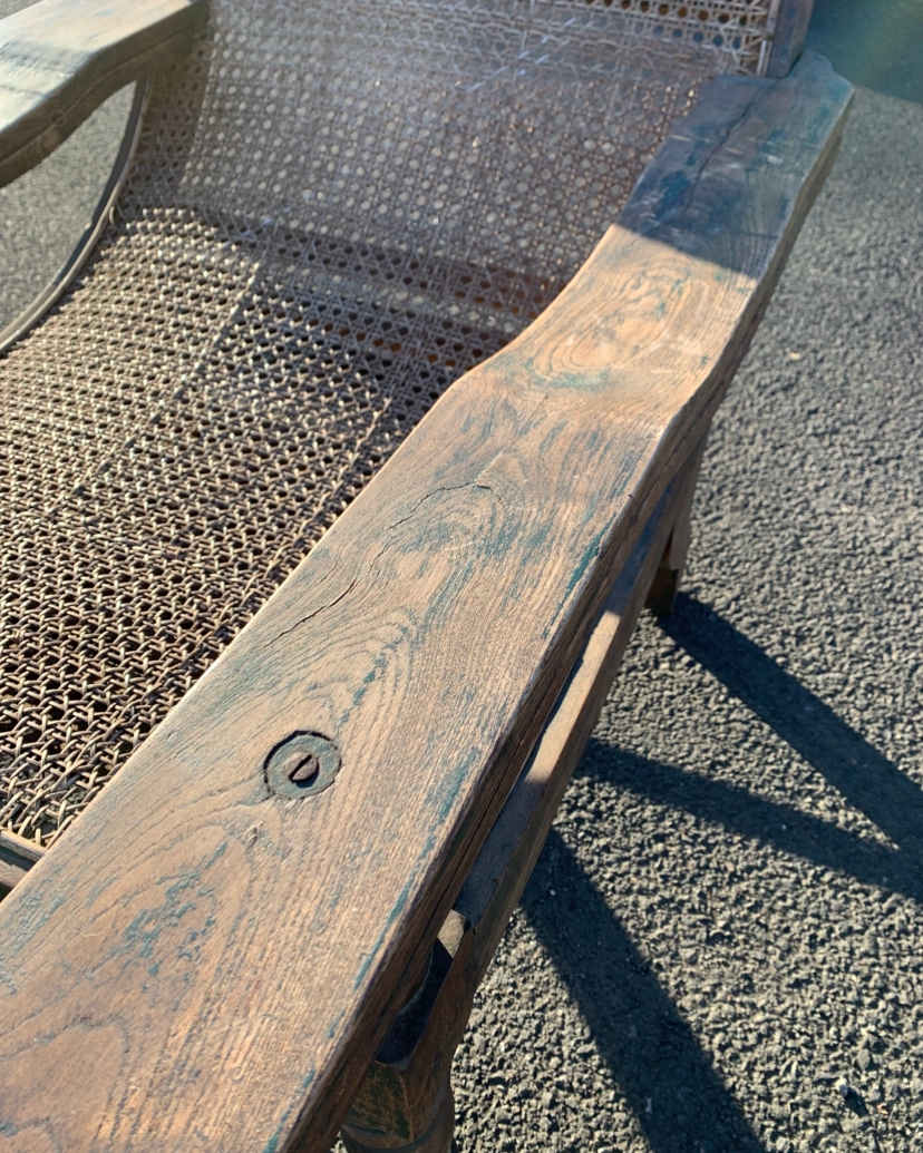 Antique 19th Century Solid Teak Plantation Chair