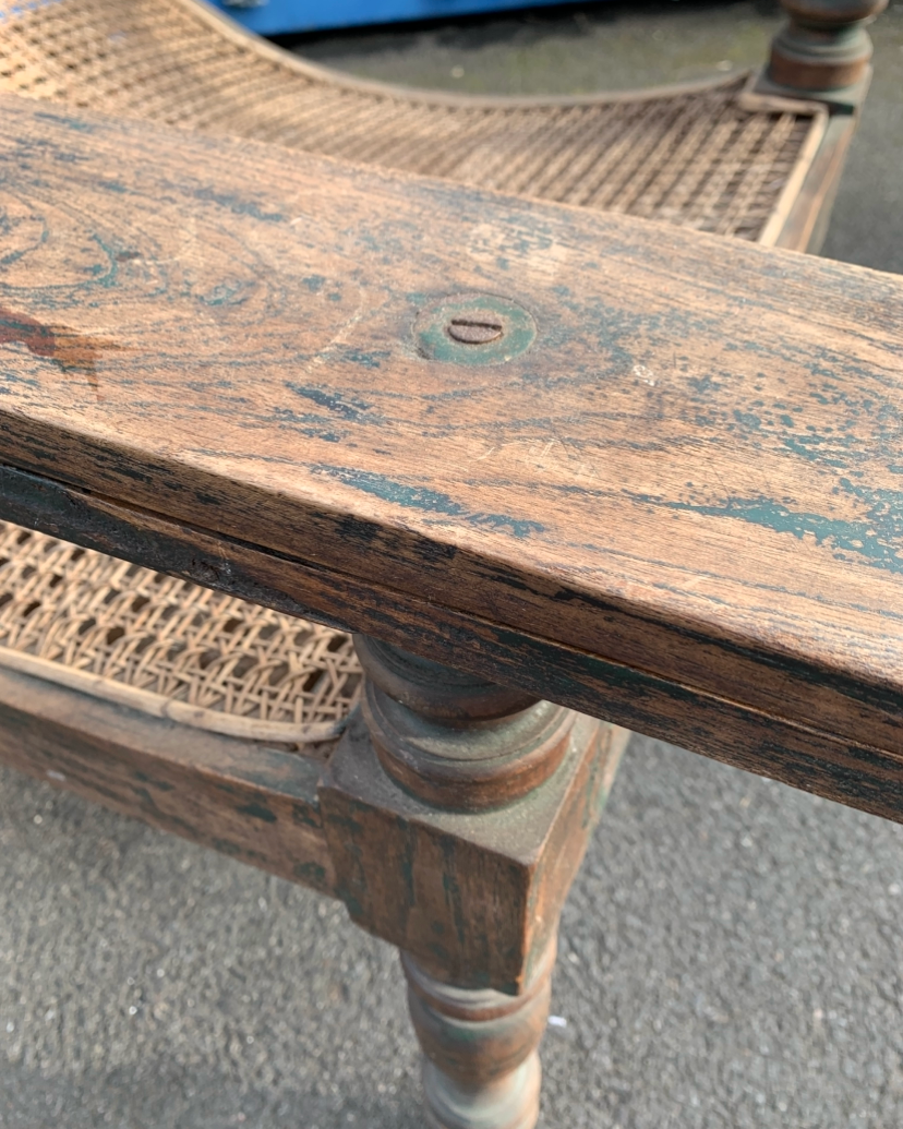 Antique 19th Century Solid Teak Plantation Chair