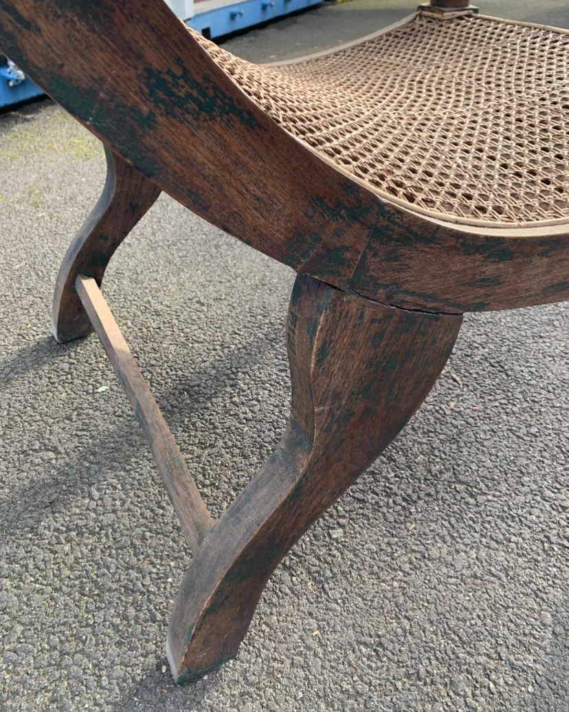 Antique 19th Century Solid Teak Plantation Chair