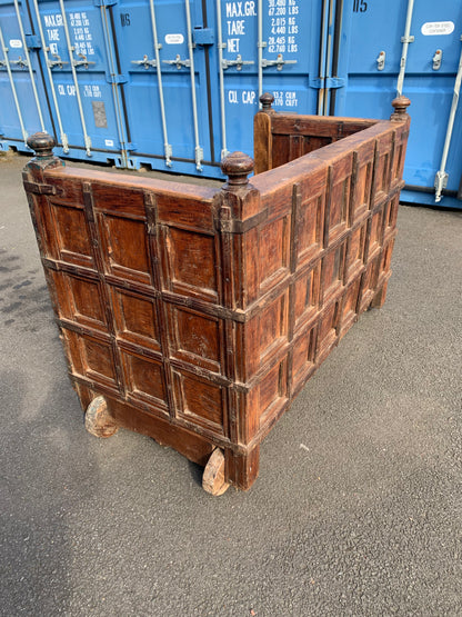 Antique Anglo-Indian DAMCHIYA Dowry Chest & Settle Bench.