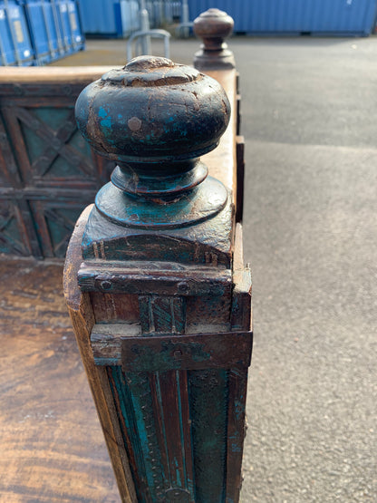 Antique Anglo-Indian DAMCHIYA Dowry Chest & Settle Bench.