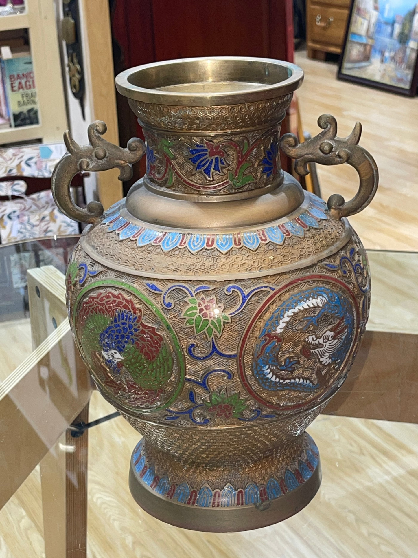 Antique Japanese Cloisonné Vase