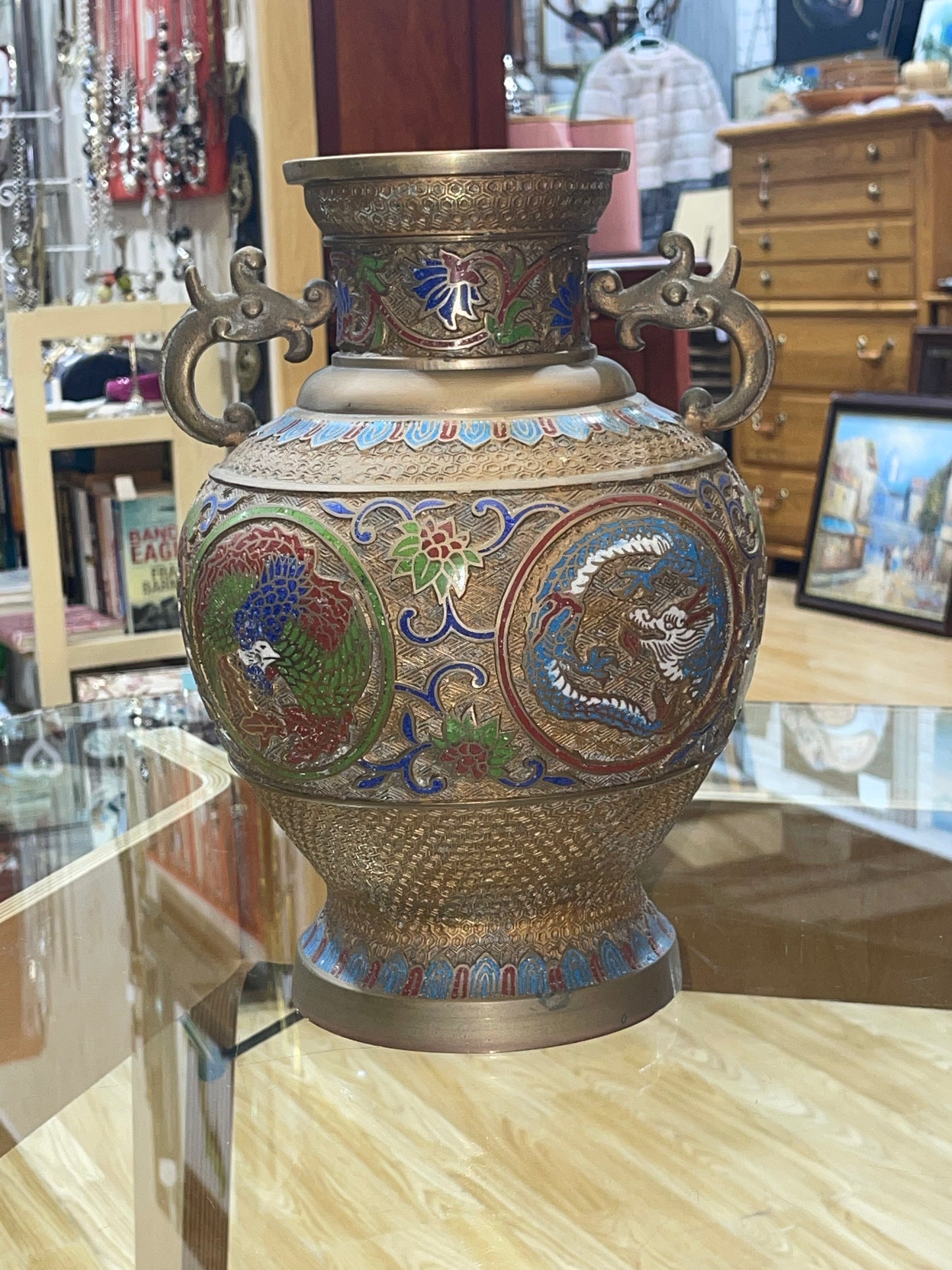 Antique Japanese Cloisonné Vase