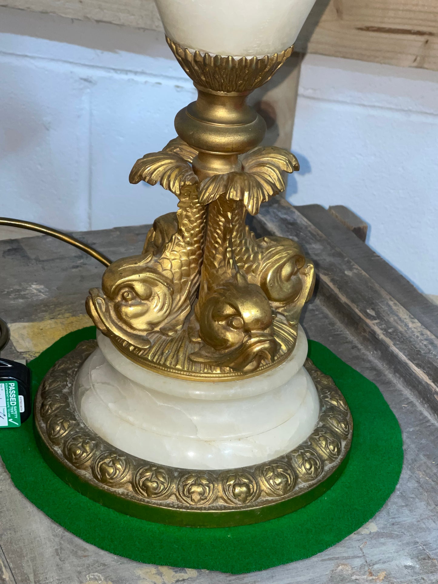 Neoclassical Koi Fish Table Lamp