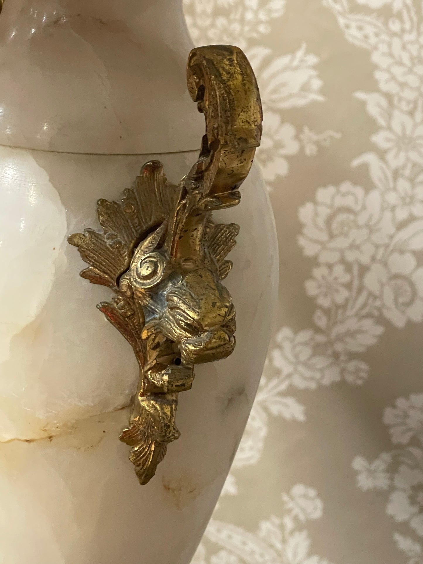 Neoclassical Koi Fish Table Lamp